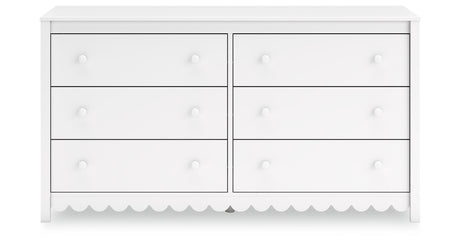 Hallityn Full Panel Headboard with Dresser and Chest in White from Ashley Furniture - Luna Furniture