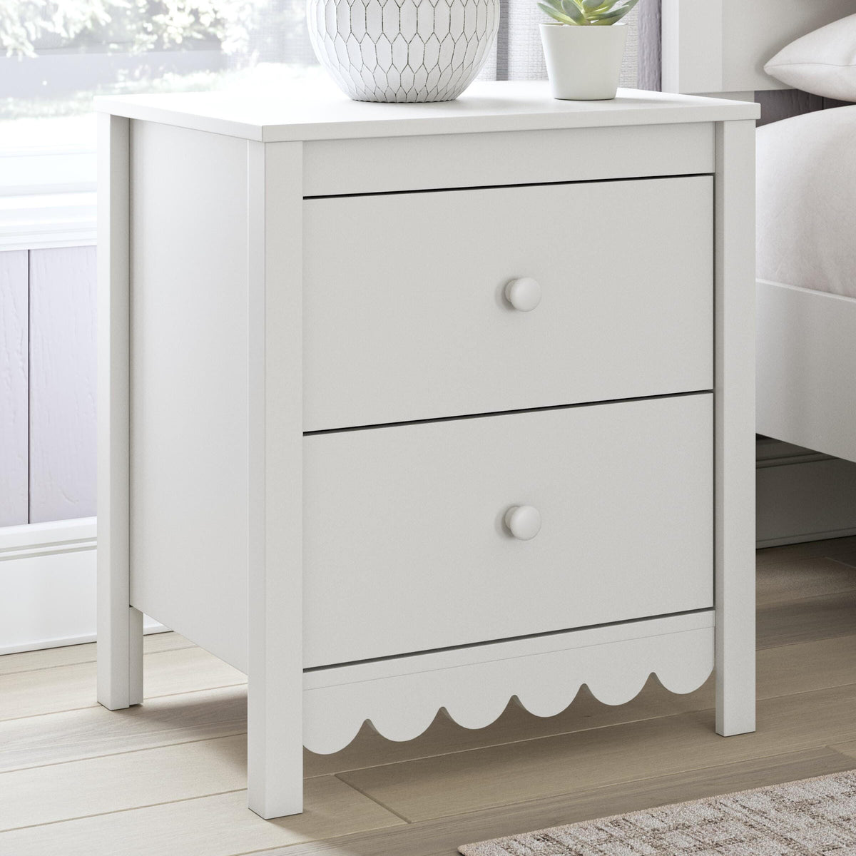 Hallityn White Nightstand from Ashley - Luna Furniture