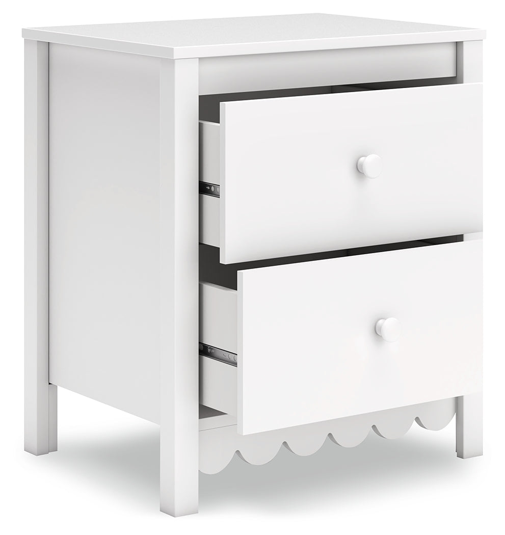 Hallityn Full Panel Headboard with 2 Nightstands in White from Ashley Furniture - Luna Furniture