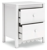 Hallityn Full Panel Headboard with 2 Nightstands in White from Ashley Furniture - Luna Furniture