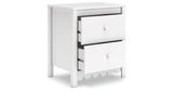 Hallityn Full Panel Platform Bed with Dresser, Chest and 2 Nightstands in White from Ashley Furniture - Luna Furniture