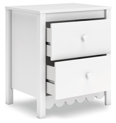 Hallityn Twin Panel Headboard with Dresser and Nightstand in White from Ashley Furniture - Luna Furniture