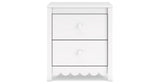 Hallityn Full Platform Bed with 2 Nightstands in White from Ashley - Luna Furniture