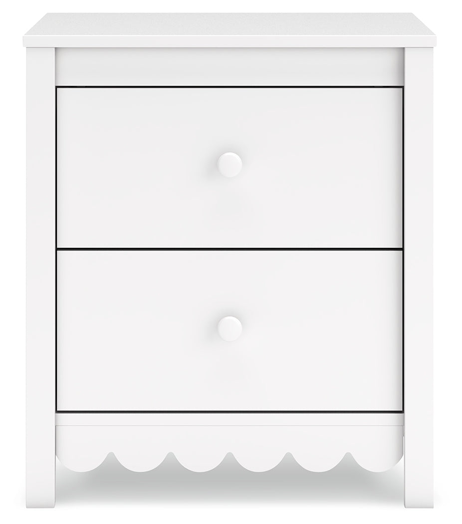 Hallityn Full Panel Headboard with 2 Nightstands in White from Ashley Furniture - Luna Furniture