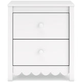 Hallityn Twin Panel Headboard with Dresser and Nightstand in White from Ashley - Luna Furniture