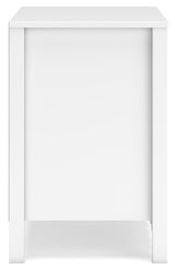 Hallityn Full Panel Headboard with 2 Nightstands in White from Ashley Furniture - Luna Furniture
