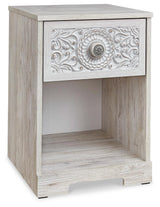 Paxberry Whitewash Nightstand from Ashley - Luna Furniture