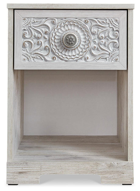 Paxberry Whitewash Nightstand from Ashley - Luna Furniture