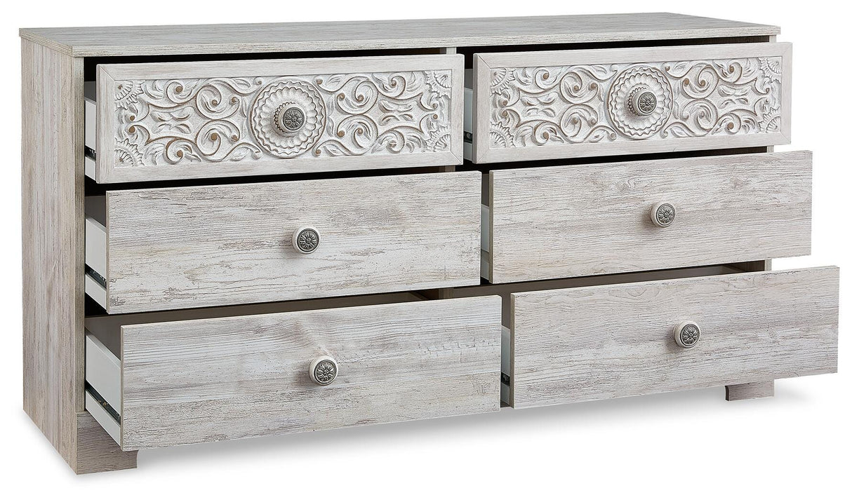 Paxberry Whitewash Dresser from Ashley Furniture - Luna Furniture