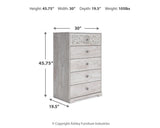 Paxberry Whitewash Chest of Drawers