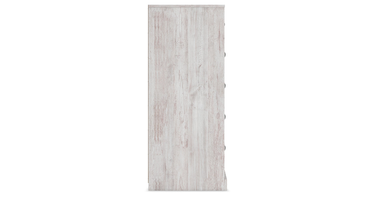 Paxberry Whitewash Chest of Drawers from Ashley - Luna Furniture