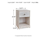 Paxberry Whitewash Nightstand from Ashley - Luna Furniture