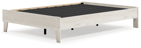 Socalle Light Natural Full Platform Base Bed from Ashley - Luna Furniture