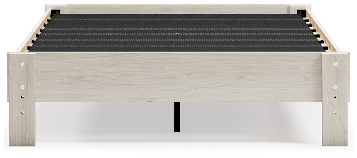 Socalle Light Natural Full Platform Base Bed from Ashley - Luna Furniture