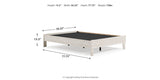 Socalle Light Natural Full Platform Base Bed from Ashley - Luna Furniture