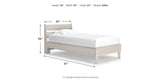Socalle Natural Twin Platform Bed from Ashley - Luna Furniture