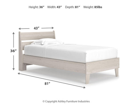Socalle Natural Twin Platform Bed from Ashley Furniture - Luna Furniture