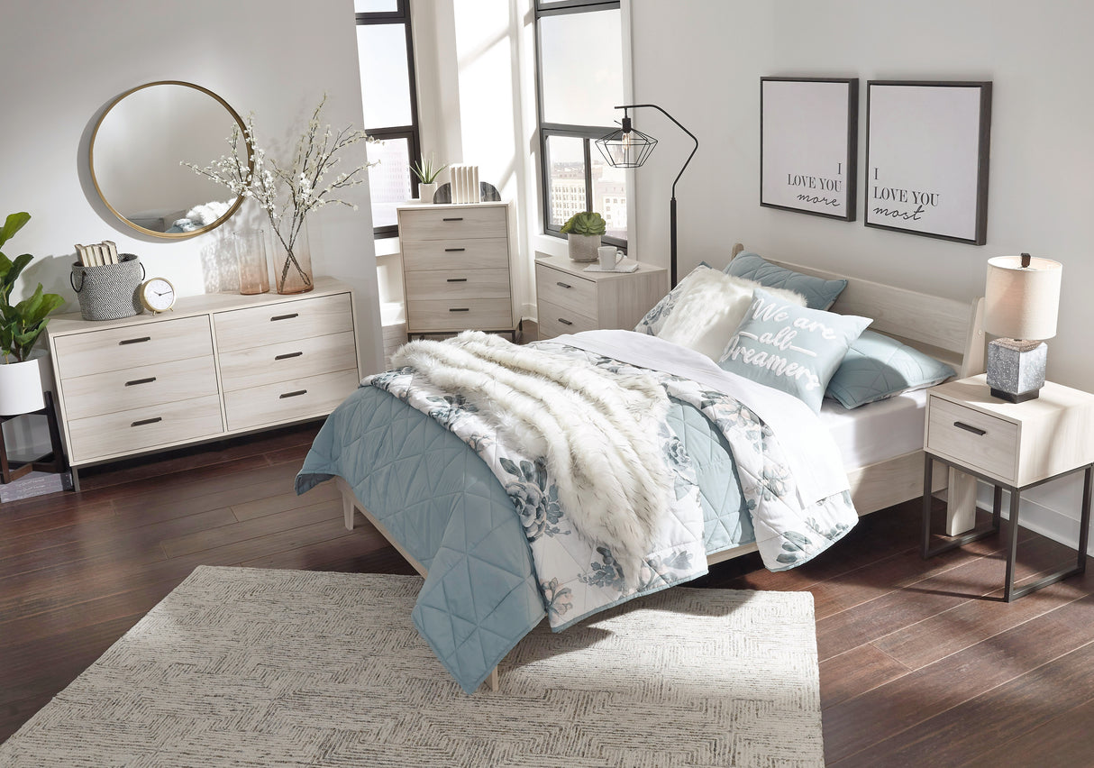 Socalle Natural Full Platform Bed from Ashley - Luna Furniture