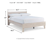 Socalle Natural Full Platform Bed from Ashley - Luna Furniture