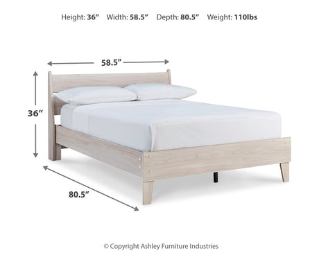 Socalle Natural Full Platform Bed from Ashley - Luna Furniture