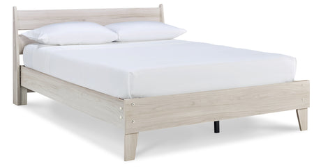 Socalle Natural Queen Platform Bed from Ashley - Luna Furniture