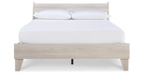 Socalle Natural Queen Platform Bed from Ashley - Luna Furniture