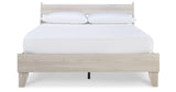 Socalle Light Natural Queen Panel Platform Bed with Dresser and Nightstand from Ashley - Luna Furniture