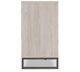 Socalle Light Natural Queen Panel Platform Bed with Dresser and Nightstand from Ashley - Luna Furniture