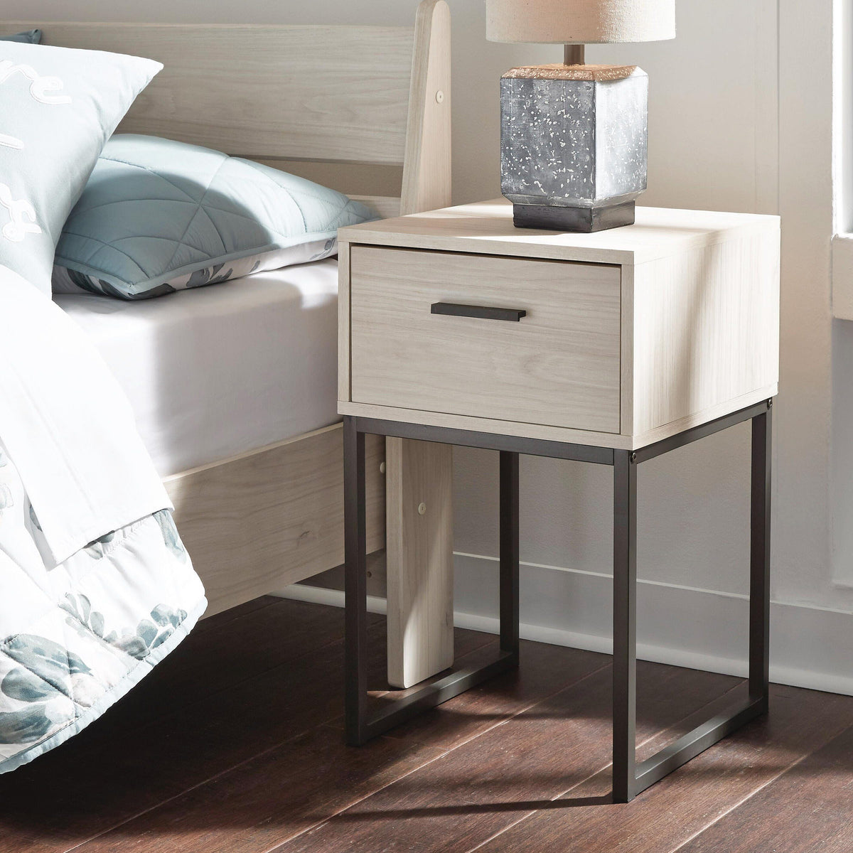 Socalle Light Natural Nightstand from Ashley - Luna Furniture