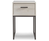 Socalle Light Natural Queen Panel Platform Bed with Dresser and Nightstand from Ashley - Luna Furniture