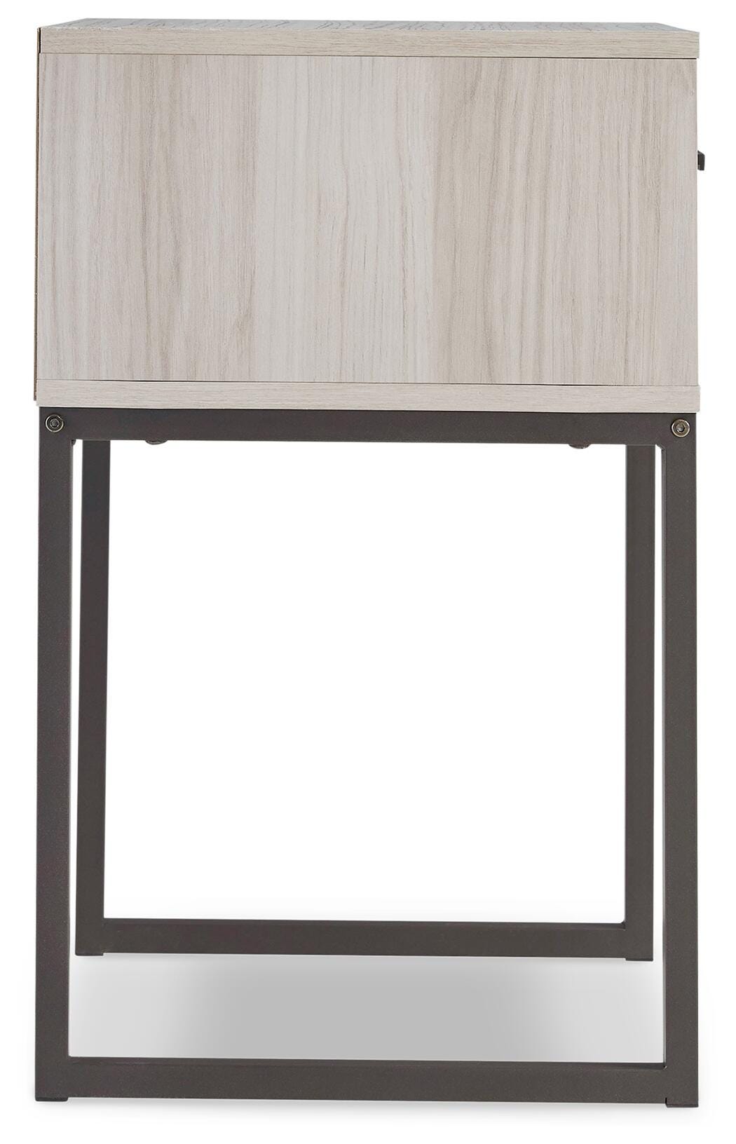 Socalle Queen Platform Bed with 2 Nightstands in Light Natural from Ashley Furniture - Luna Furniture