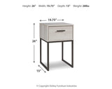 Socalle Light Natural Nightstand from Ashley - Luna Furniture