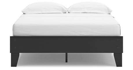 Socalle Black Full Platform Base Bed from Ashley - Luna Furniture
