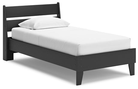 Socalle Twin Panel Platform Bed and Dresser from Ashley - Luna Furniture