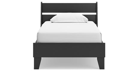 Socalle Black Twin Platform Bed from Ashley - Luna Furniture