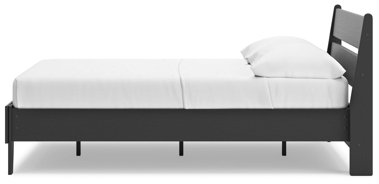 Socalle Black Full Platform Bed from Ashley - Luna Furniture