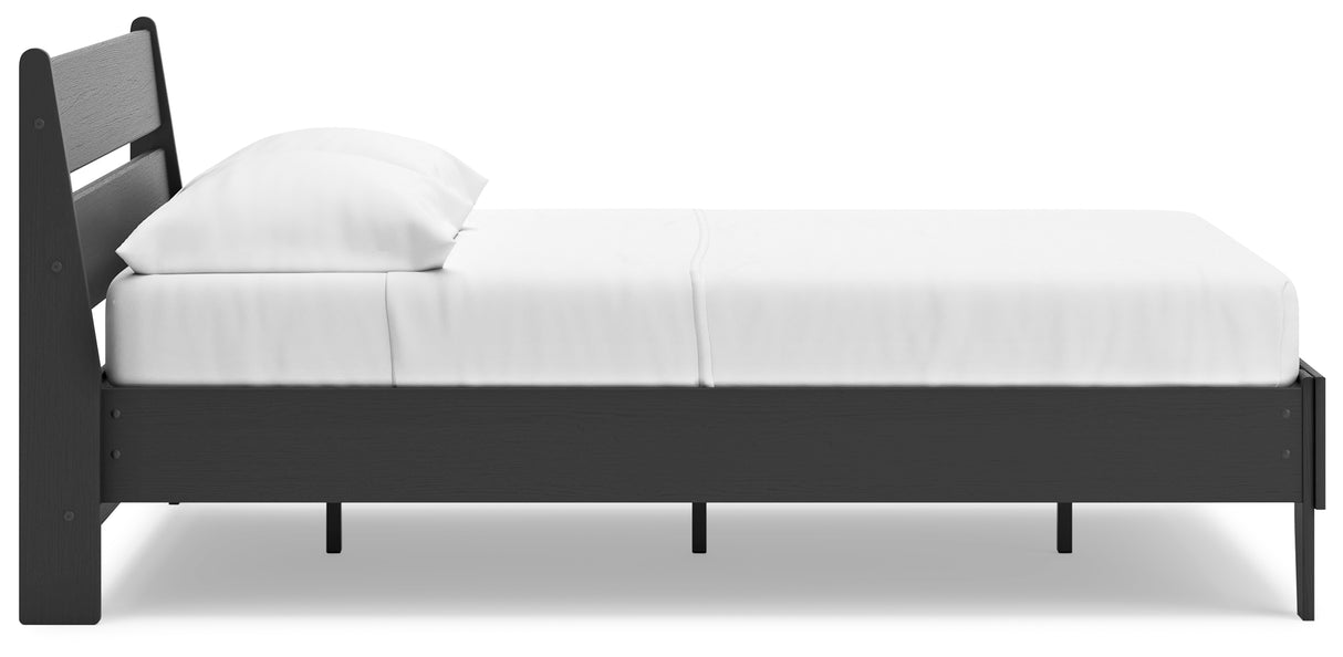 Socalle Black Full Platform Bed from Ashley - Luna Furniture
