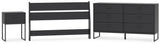 Socalle Full Panel Headboard with Dresser and Nightstand in Black from Ashley Furniture - Luna Furniture