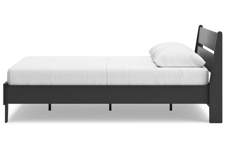 Socalle Black Queen Platform Bed from Ashley - Luna Furniture
