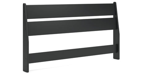 Socalle Queen Panel Headboard with 2 Nightstands in Black from Ashley - Luna Furniture