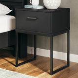 Socalle Black Nightstand from Ashley - Luna Furniture