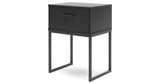 Socalle Full Panel Headboard with Dresser, Chest and Nightstand in Black from Ashley Furniture - Luna Furniture