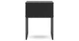 Socalle Full Panel Headboard with Dresser and Nightstand in Black from Ashley Furniture - Luna Furniture