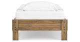 Deanlow Twin Platform Bed with Dresser and 2 Nightstands in Honey from Ashley - Luna Furniture