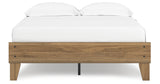 Deanlow Full Platform Bed with Dresser in Honey from Ashley - Luna Furniture