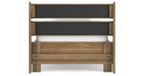 Deanlow Twin Platform Panel Bed with Dresser, Chest and 2 Nightstands in Honey from Ashley - Luna Furniture