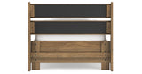 Deanlow Twin Panel Headboard with Nightstand in Honey from Ashley - Luna Furniture