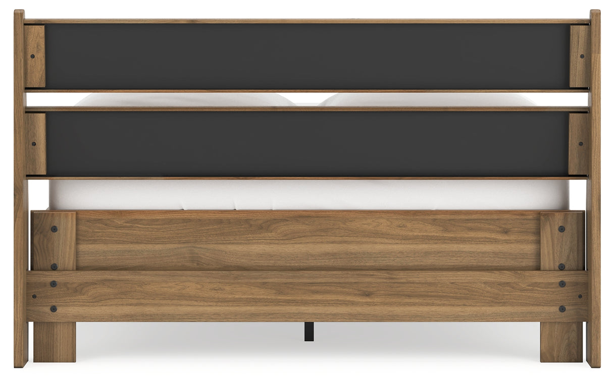 Deanlow Honey Full Platform Bed from Ashley - Luna Furniture