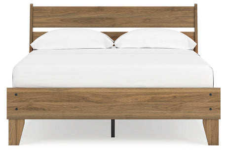 Deanlow Honey Full Platform Bed from Ashley - Luna Furniture