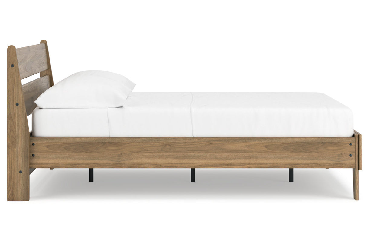 Deanlow Honey Full Platform Bed from Ashley - Luna Furniture